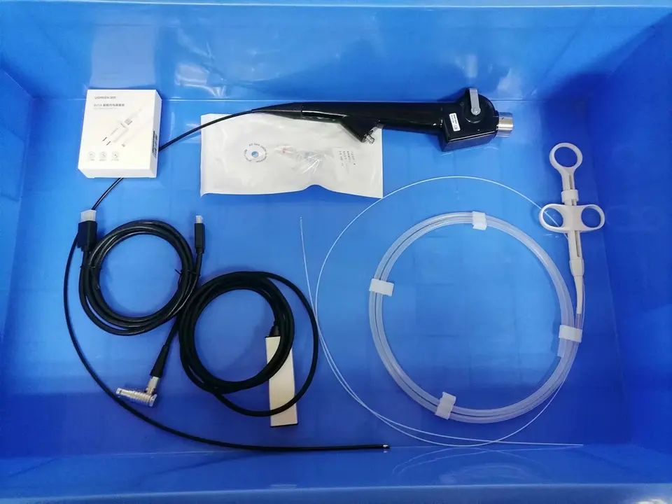Flexible video veterinary bronchoscope