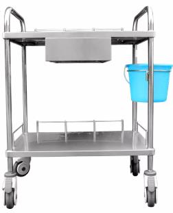 Hospital furniture 304 stainless steel instrument trolley for hospital using